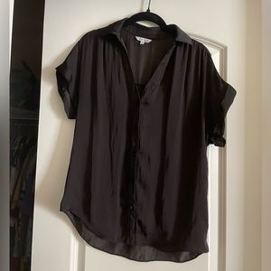 Silky black blouse